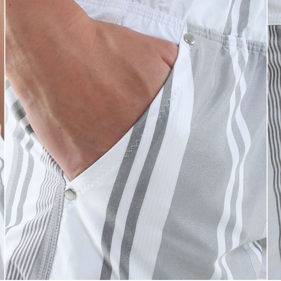 ❤️LULULEMON PLAY ALL DAY SHORT 3”-GROOVY STRIPE NIMBUS/WHITE-12❤️ - Picture 8 of 15